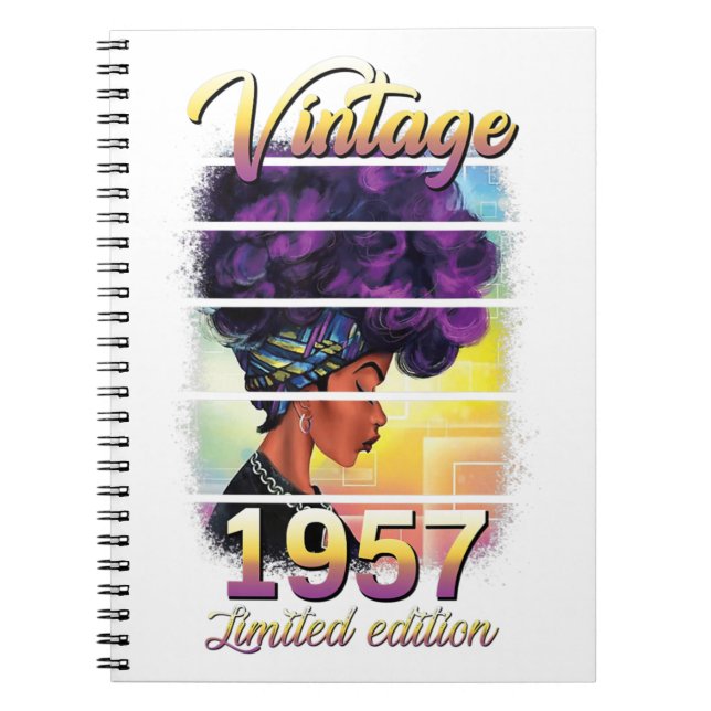 65 Years Old 65th Birthday Black African American  Notizblock (Vorderseite)
