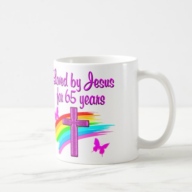 65 YR ALT CHRISTLICH KAFFEETASSE (Rechts)