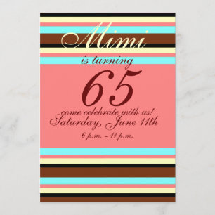 65e anniversaire Invitation