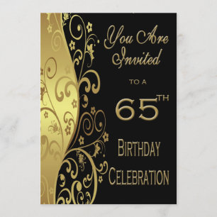 65e anniversaire Invitation personnalisée