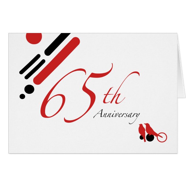 65e anniversaire (oiseaux mods) (Devant Horizontal)