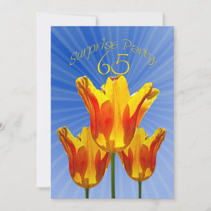 65e Invitation de fête d'anniversaire surprise