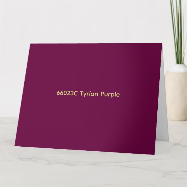 66023C Tyrisches Purpur Karte (Vorderseite)