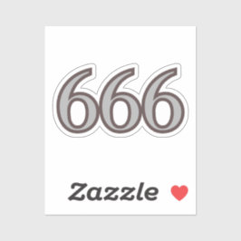 666 Engelszahl Balance Aufkleber