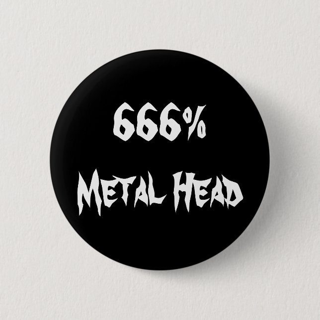 666%Kopf Button (Vorderseite)