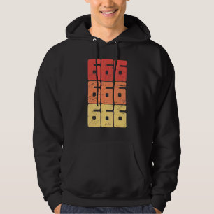 666 Zahl der Bestie Satanisch Okkult Heidnisch Got Hoodie