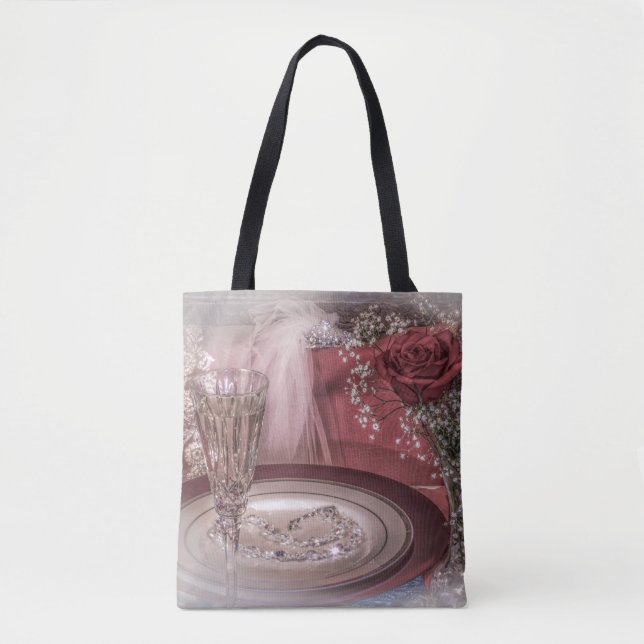 6679-Bride's Seat w/Veil, Champagner, Rose Tasche (Vorderseite)