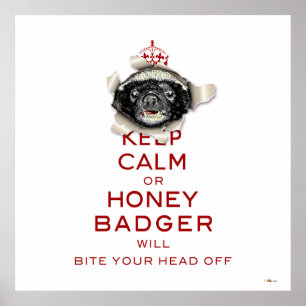 [66] Behalt Ruhe oder Honey Badger... Poster