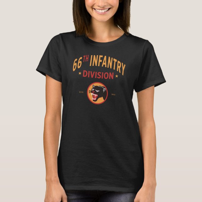 66. Black Panther Infanterie Division - Frauen T-Shirt (Vorderseite)