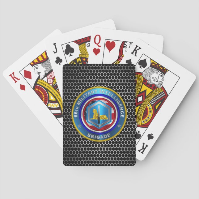 66. Brigade des Militärgeheimdienstes Spielkarten (Rückseite)