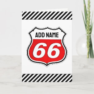 66. Geburtstag Karte