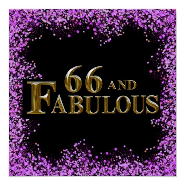 66. Geburtstag Poster (Vorderseite)