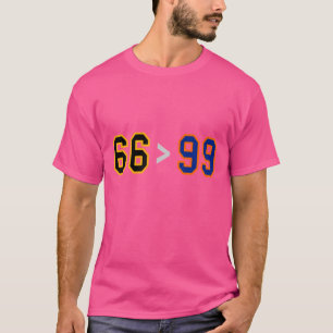 66 größer als 99 Funny Pittsburgh Edmonton Hocke T-Shirt