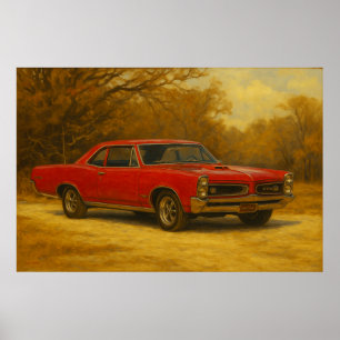 "66" GTO Muscle-Car Poster