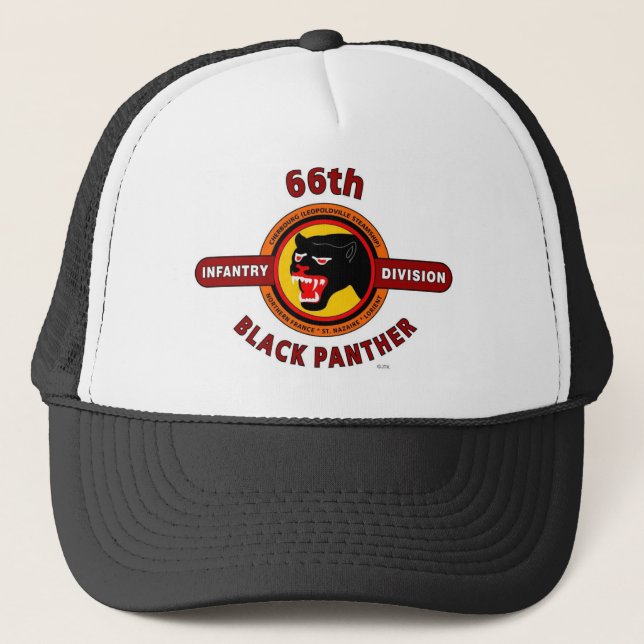 66. INFANTERIEDIVISION "PANTHER-ABTEILUNG " TRUCKERKAPPE (Vorderseite)