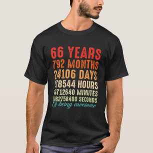 66 Jahre alt Phantastisch 66. Geburtstag Männer F T-Shirt