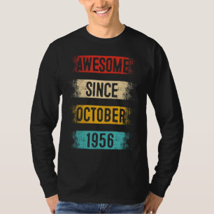66 Jahre alt Phantastisch seit Oktober 1956 66. Ge T-Shirt