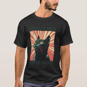 66 Jahre altes Geschenk Vintag 1959 Katze über 66. T-Shirt