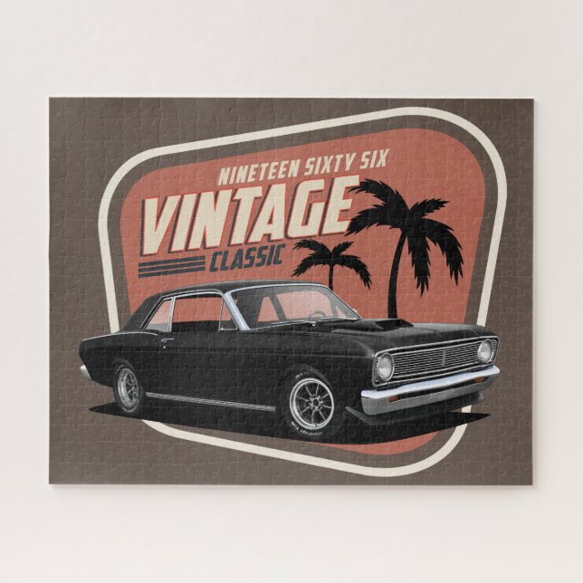 66 Puzzle de Faucon Vintage (Horizontal)