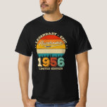 66 Year Old Awesome Since 1956 66th Birthday Gift T-Shirt<br><div class="desc">Birthday Design For anyone who's horoscope say difficult & Stubborn But totally worth.Wear it with pride at work,  school gym perfect to pair with shorts,  leggings or jeans for a casual yet trendy Look</div>