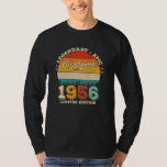 66 Year Old Awesome Since 1956 66th Birthday Gift T-Shirt<br><div class="desc">Birthday Design For anyone who's horoscope say difficult & Stubborn But totally worth.Wear it with pride at work,  school gym perfect to pair with shorts,  leggings or jeans for a casual yet trendy Look</div>