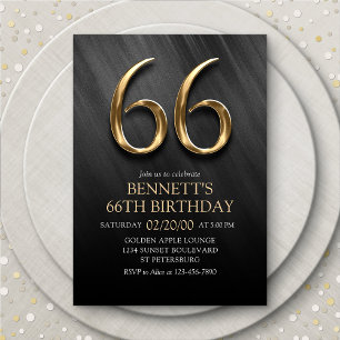 66e Invitation d'anniversaire