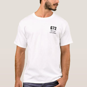 672 BRITISH COLUMBIA AREA CODE T-Shirt