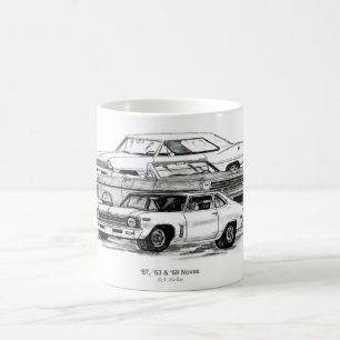 67, 63, 69 Novas - BW keine Grenze Kaffeetasse