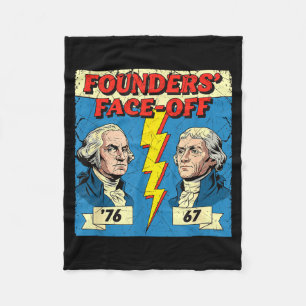 67 76 George Washington Thomas Jefferson Geschicht Fleecedecke