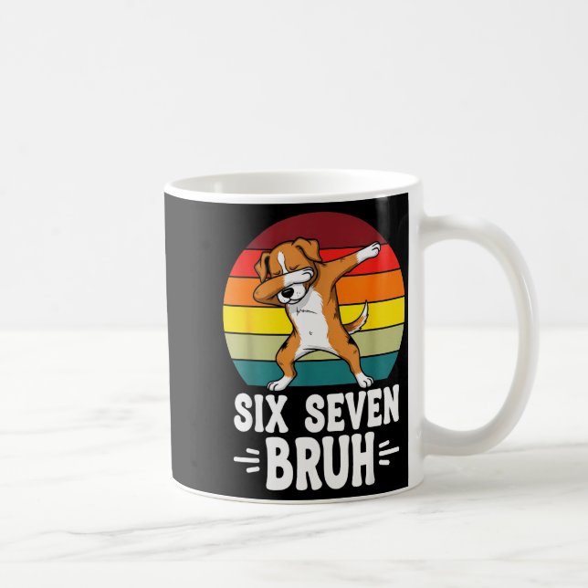 67 Animals Funny 67 Brainrot Youth Kids Dog 67  Kaffeetasse (Rechts)