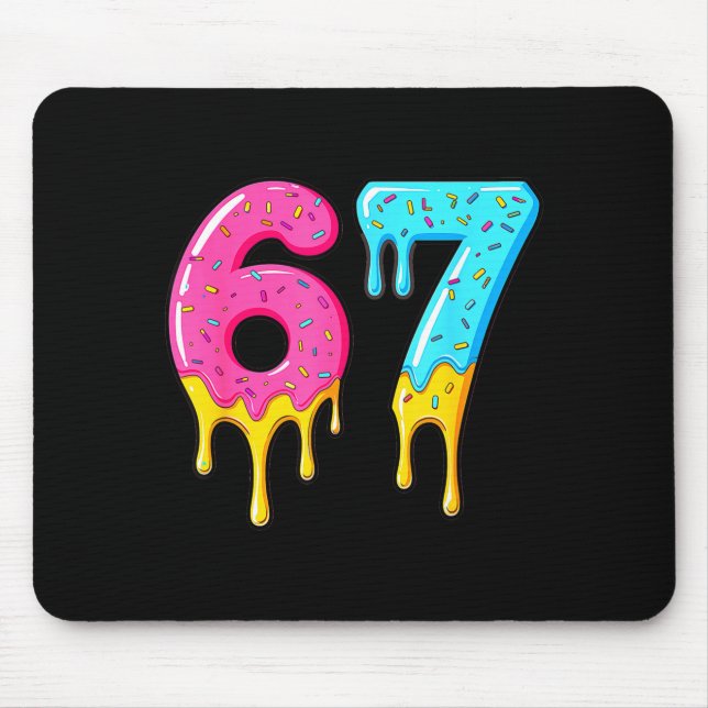 67 Baseball 101 Apparel Youth Drip Meme  Mousepad (Vorne)