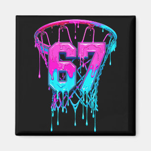 67 Basketball Drip Six Seven Lustig  Magnet