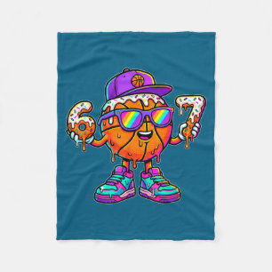 67 Basketball Drip Six Seven Lustiges Meme Gen Alp Fleecedecke