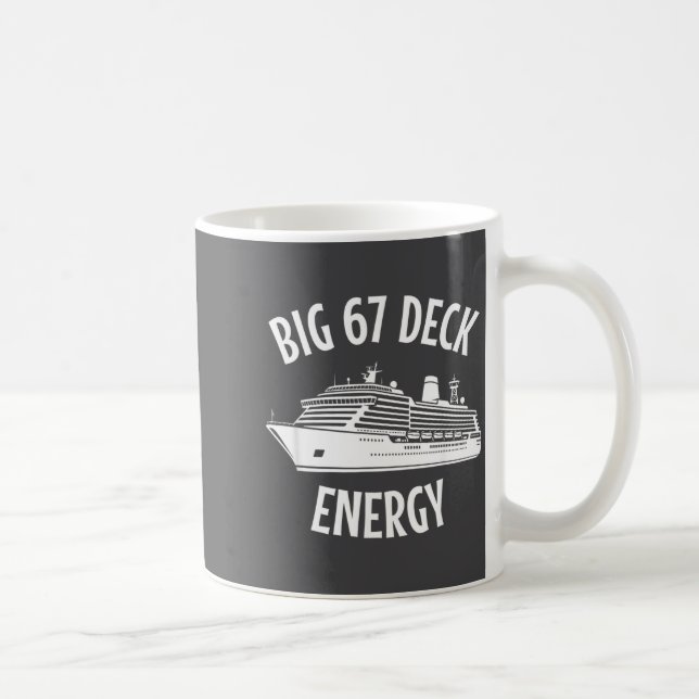 67 Big Six Seven Deck Energy Brain Rot Gen Alpha C Kaffeetasse (Rechts)
