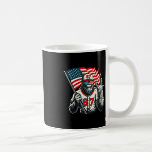 67 Bigfoot Meme Lustig Six Seven Gen Alpha Slang Kaffeetasse