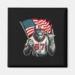 67 Bigfoot Meme Lustig Six Seven Gen Alpha Slang  Magnet