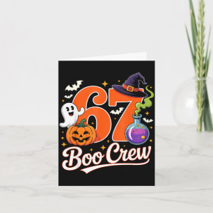 67 Boo-Crew lustiger Halloween-Geist Hexe Kürbis Karte