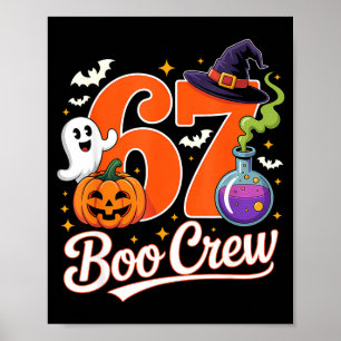 67 Boo-Crew lustiger Halloween-Geist Hexe Kürbis Poster