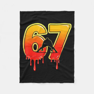 67 Brainrot Jugend Wrestling Drip - Lustige Kinder Fleecedecke