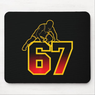 67 Brainrot Jugend Wrestling Drip - Lustige Kinder Mousepad