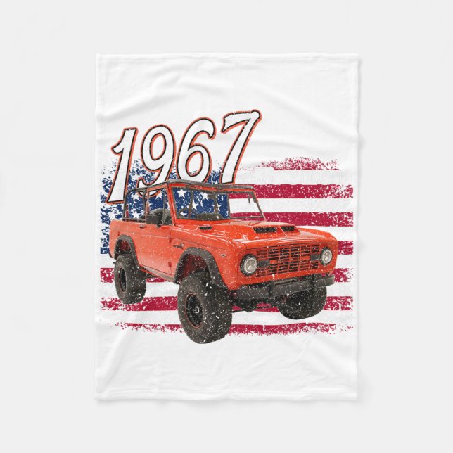 67 Bronco Suv Car Fleecedecke (Vorderseite)