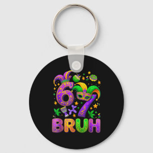 67 Bruh Mardi Gras Narrrenmaske New Orleans _1  Schlüsselanhänger