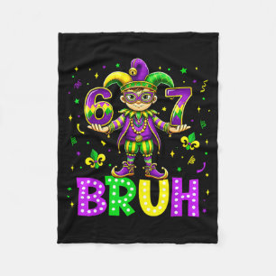 67 Bruh Meme Mardi Gras Fett Dienstag Happy Mardi Fleecedecke