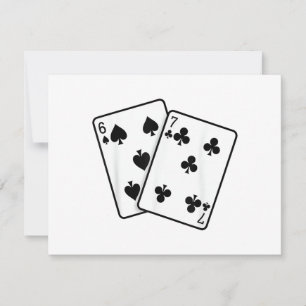 67 Cartes à jouer Mème Drôle Six Sept