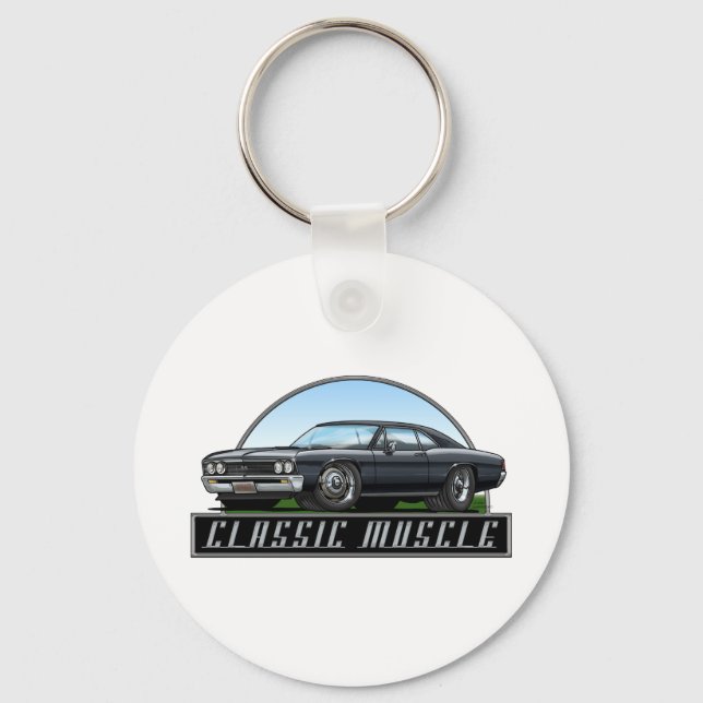 67_Chevelle_Black Schlüsselanhänger (Vorderseite)