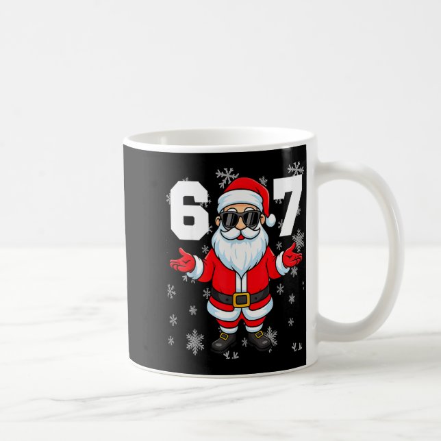 67 Christmas 6 7 Meme Pajamas 67 Bruh Slang  Kaffeetasse (Rechts)