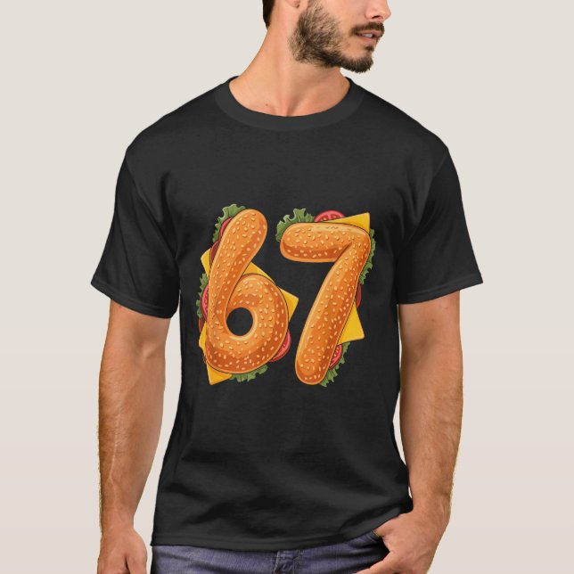 67 Christmas Burger Shirt 6 7 Meme Funny 67 Hambur (Vorderseite)