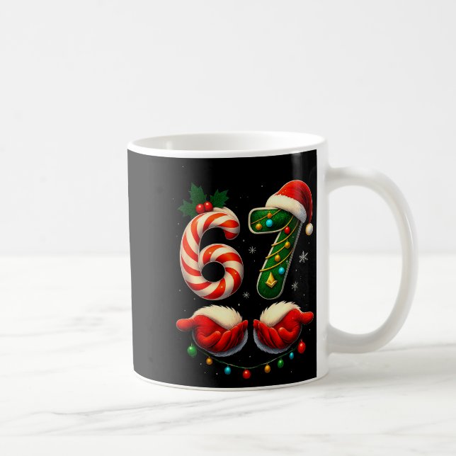 67 Christmas Couple Pajamas Matching Holidays Six  Kaffeetasse (Rechts)