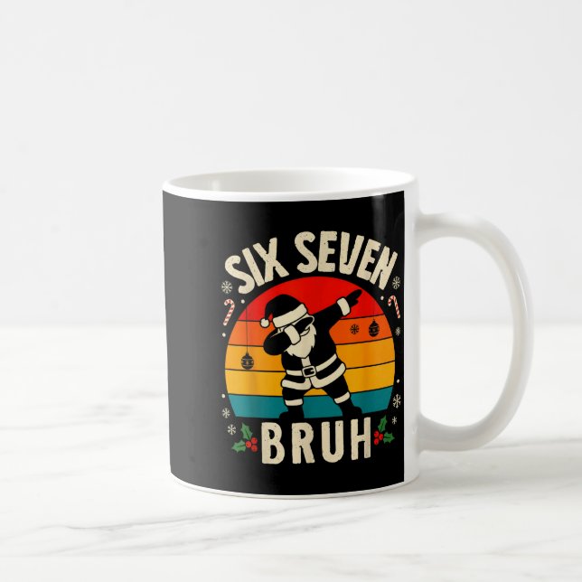 67 Christmas Funny 67 Meme Youth Kids Dabbing Sant Kaffeetasse (Rechts)