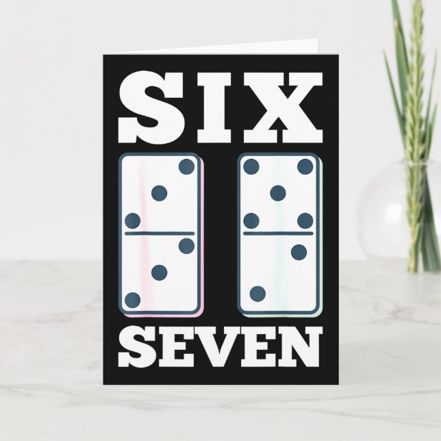 67 Counting Dominos Blocks Mathematics Teacher Vin Karte (Vorderseite)
